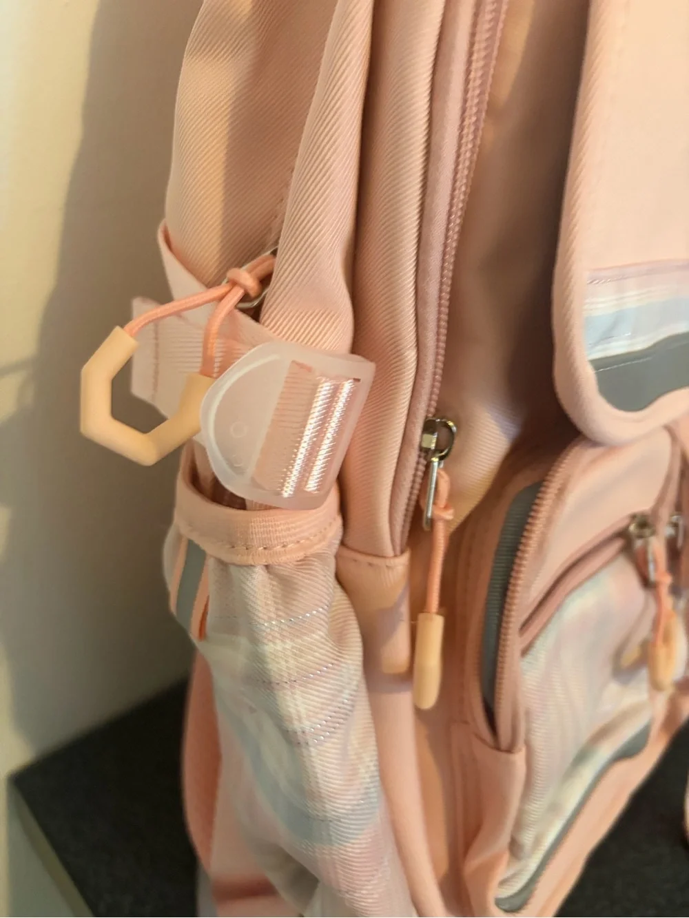 Pink Kids Backpack with Bow Accent
